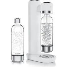 Arendo Wassersprudler Soda Maker weiß + 2x 1000 ml Flaschen