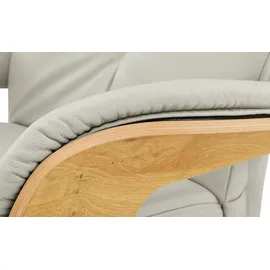 HIMOLLA Relaxsessel 7818 Leder 75 x 108 x 84 cm Grau elektrisch