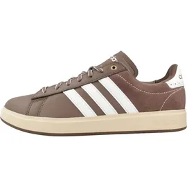 adidas Grand Court 2.0 Shoes Schuhe, Earth strata/core White/Matte Gold, 41 1/3