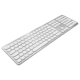 Macally BTWKEYMB-DE, erweiterte Quick-Switch Bluetooth Funk-Tastatur für Mac PC, iOS und Android, Ziffernblock, deutsches QWERTZ Layout mit