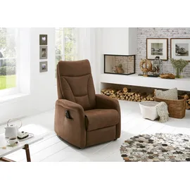 Hukla Sessel HU-RV15025 Kunstleder 78 x 108 x 90 cm braun mit Aufstehhilfe