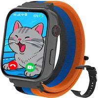 Smartwatch für Kinder, 4G GPS Kinder Smartwatch Uhr Telefon Video und Voice Smart Familienchat SMS WIFI, SOS Sport Schrittzähler Spiele, Kindergeschenke Armbanduhr Uhr für ab 4 Jahren, Schwarz
