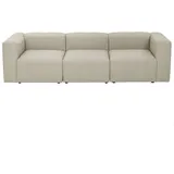 58 aufm Kessel Couch Flachgewebe 3-Sitzer Creme