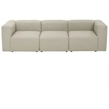 58 aufm Kessel Couch Flachgewebe 3-Sitzer Creme