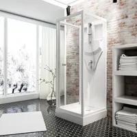 Schulte Juist U-Kabine Wellnesskabine Komplettdusche 80 x 80 cm / 190 cm
