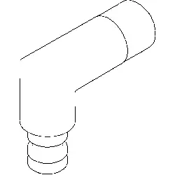 Dornbracht Anschluss Wand - platin 09110301310-08 platin