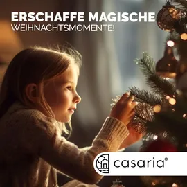 CASARIA CASARIA® Premium Weihnachtsbaum künstlich L 150 cm FSC®-zertifiziert naturgetreu dichte Spitzen stabiler Holzständer einfacher Aufbau Tannenbaum