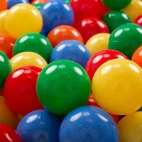 KiddyMoon 500 ∅ 6cm kinder bälle für bällebad spielbälle baby Plastikbälle 6 Cm gelb/grün/blau/rot/orange