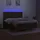 vidaXL Boxspringbett mit Matratze & LED Dunkelbraun 180x200 cm Stoff