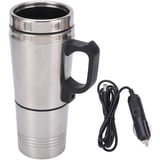 TKSE Auto Wasserkocher, 12V Auto Reise Wasserkocher Edelstahl Auto Heizung Wasserkocher Kaffee Tee Thermoskanne Wasser Heizung Tasse (150ML bis 350ML)