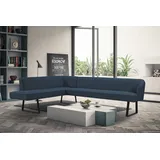 exxpo - sofa fashion Eckbank Americano, mit Keder und Metallfüßen, Bezug in verschiedenen Qualitäten,