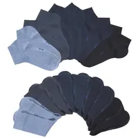 H.I.S. H.I.S Basicsocken Damen 20x blautöne Gr.43-46