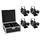 Eurolite Set 4x AKKU THA-20PC TRC Theater-Spot sw + Case