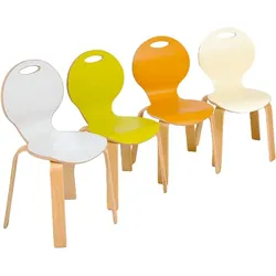 Stuhl PEARL, Sitzschale farbig
