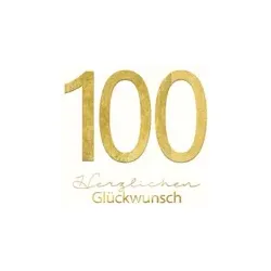 Geburtstagskarte Zahl 100 52-518100 Schrift