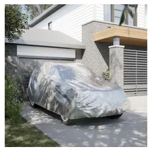 vidaXL Stoffgarage SUV Voll Silbern XL