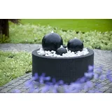 outside living - ubbink Beckenmrandung DecoWall Wicker II anthrazit