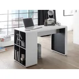 möbelando Schreibtisch Arbeitstisch Bürotisch Computertisch Laptoptisch Büro Clermont I" Sonoma-Eiche/Weiß