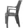 PROGARDEN Eden Stapelsessel 62 x 60 x 89 cm schwarz 2er Set