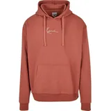 Karl Kani Small Signature Hoodie in Braun, Größe S