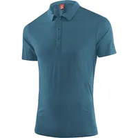 Löffler Merino Tencel kurzarm Poloshirt Dark Petrol 48