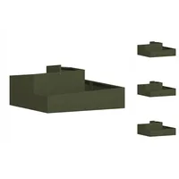 VidaXL Töpfe & Pflanzer Olivgrün Metall 100 cm Länge