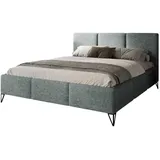 Mirjan24 Polsterbett Blaugrau, Textil, Rechteckig, 140x200 cm, Schlafzimmer, Betten, Polsterbetten