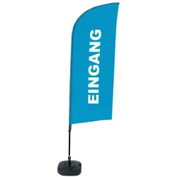 SHOWDOWN Displays Showdown Beachflag - Komplett-Set - Eingang Deutsch - Blau/Schwarz