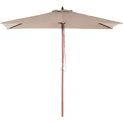 Sonnenschirm 195 x 144 x 244 cm sandbeige FLAMENCO