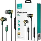 USAMS Stereo-Kopfhörer Ep-43 Metall Usb-C Dunkelgrün/Dunkelgrün Hsep4302 - dunkelgrün