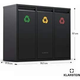 Klarstein Ordnungshüter 3 45 l Schwarz