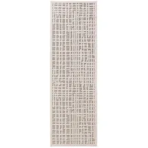 benuta Outdoorläufer, Creme, Kunststoff, Floral, Rechteckig, 80x250 cm wasserabweisend, Teppiche & Böden, Teppiche, Outdoorteppiche