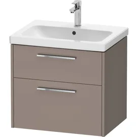 Duravit D-Code Waschtischunterschrank DC4671010430000, Griff, Chrom, Basalt Matt, wandhängend, Schubkästen, 2, 634x555x460 mm