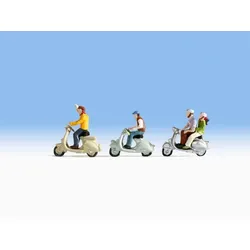 NOCH Motorrollerfahrer, N (1:160), Mehrfarbig