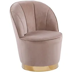 Sessel ALBY Samtstoff Beige