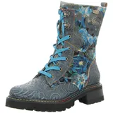 LAURA VITA Schnürstiefelette in blau | Gr.: 38