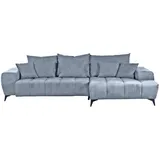 GUTMANN FACTORY Ecksofa Blau, (jeansblau), B:300cm H:60cm T:205cm, 95% Polyester 5% Nylon, Sofas