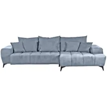 GUTMANN FACTORY Ecksofa Blau, (jeansblau), B:300cm H:60cm T:205cm, 95% Polyester 5% Nylon, Sofas