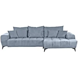 GUTMANN FACTORY Ecksofa Blau, (jeansblau), B:300cm H:60cm T:205cm, 95% Polyester 5% Nylon, Sofas