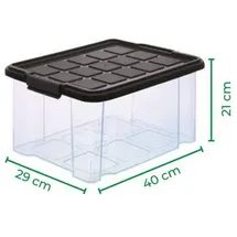 Novatool Novaliv Aufbewahrungsbox 1x55 L + 2x 15L + 2x 5L + 2x 2L 7-tlg. anthrazit