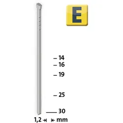 Tackernägel STEINEL Typ E J/14 (1000 Stück, verzinkt, Klarsichtpackung)