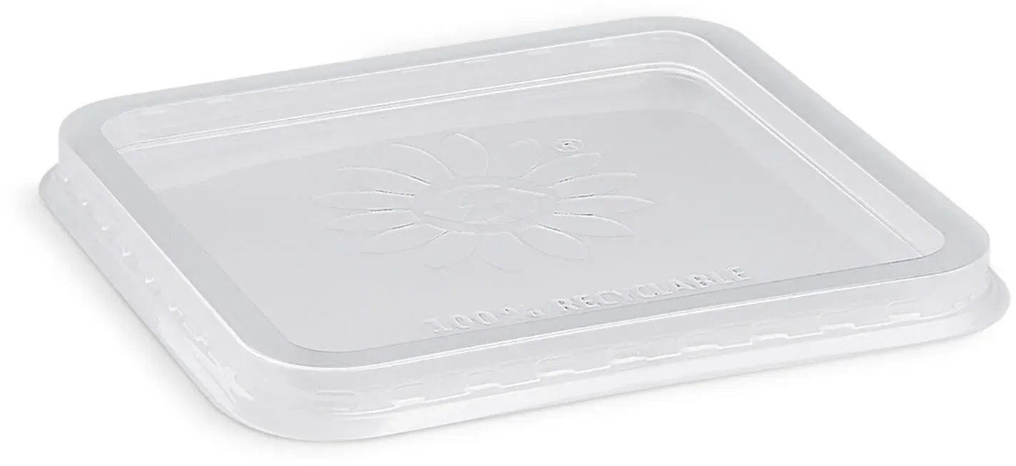 Deckel klar für Quadroboxx aus PP 122 x 122 mm, 50 Stk.