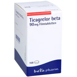 Ticagrelor Beta 90mg Filmtabletten 168 St
