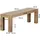 Wohnling Sitzbank MUMBAI Braun 140 x 45 x 35 cm