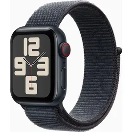 Apple Watch SE 2024 GPS + Cellular 44 mm Aluminiumgehäuse Mitternacht, Sport Loop Tinte