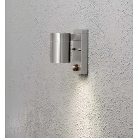 Konstsmide Außenwandleuchte Edelstahl 14,0 cm inkl. Bewegungsmelder schwarz