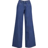 URBAN CLASSICS Ladies Mid Waist Wide Denim -