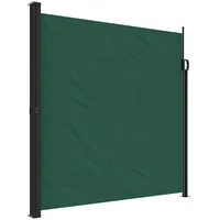 vidaXL Seitenmarkise 200 x 500 cm Dunkelgrün Polyester