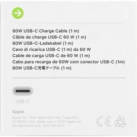Apple USB-C 1,0 m Weiß