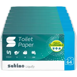 Satino Toilettenpapier 2-lagig wasserlöslich 64 St.